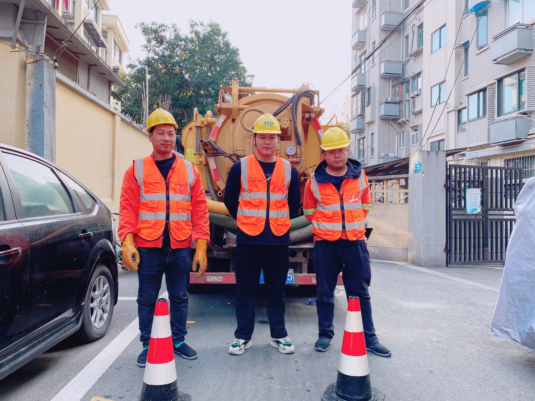 溧水区南京某小区管道清淤检测施工